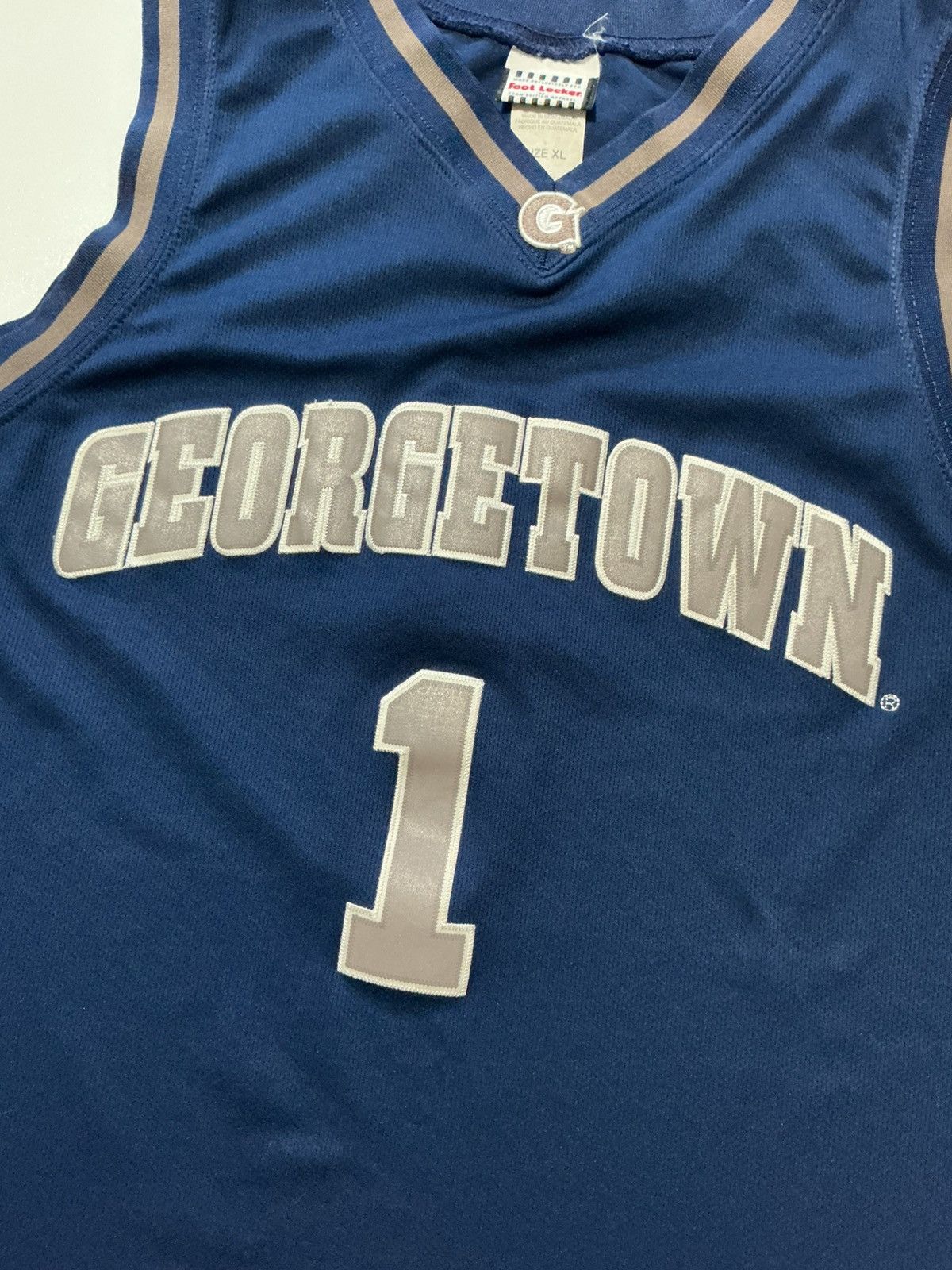 Foot Locker Georgetown University Hoyas Stitched Basketball Jersey Size US XL / EU 56 / 4 - 6 Thumbnail