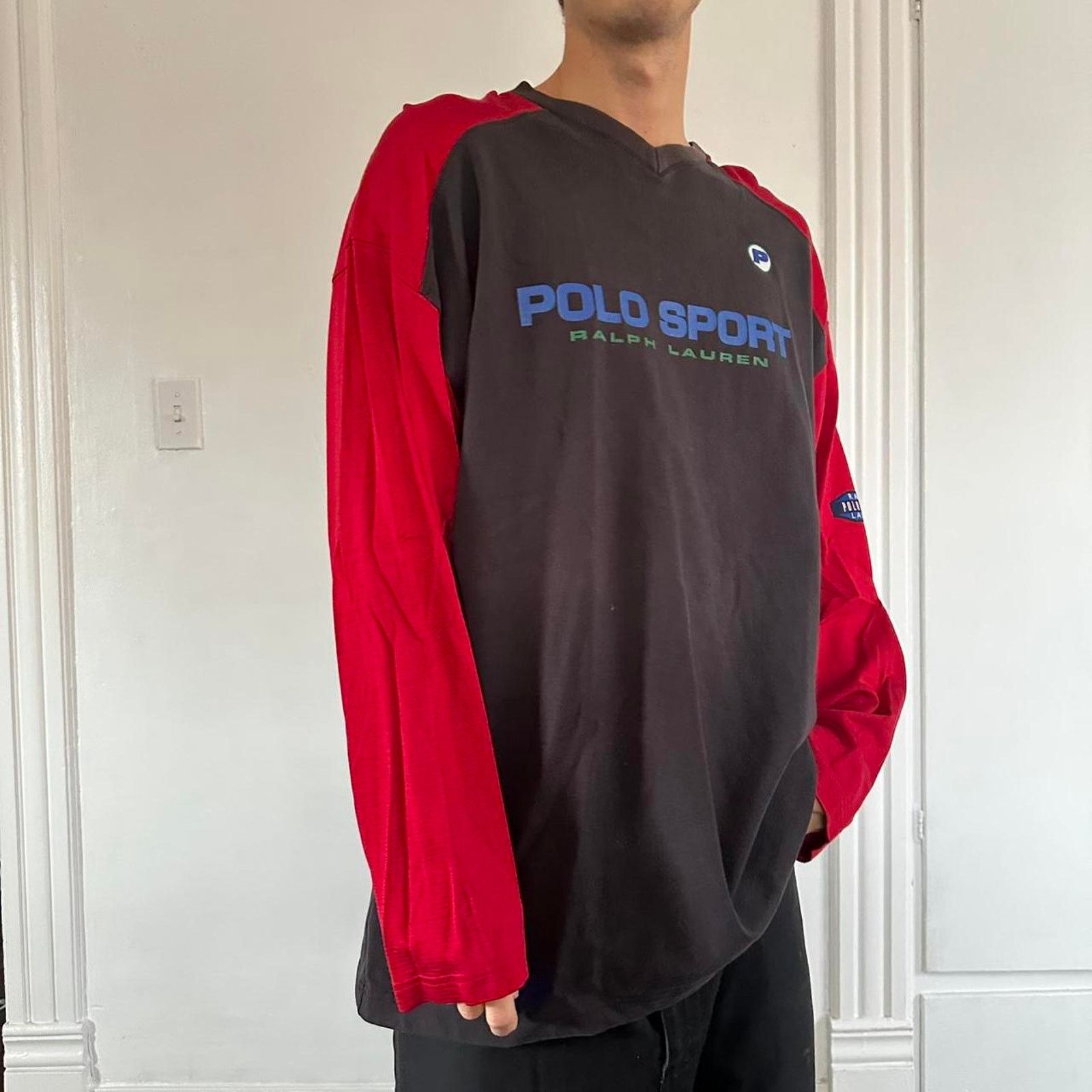Polo Ralph Lauren × Vintage Vintage 90s Polo Ralph Lauren Polo Sport Longsleeve Shirt Size US L / EU 52-54 / 3 - 8 Thumbnail