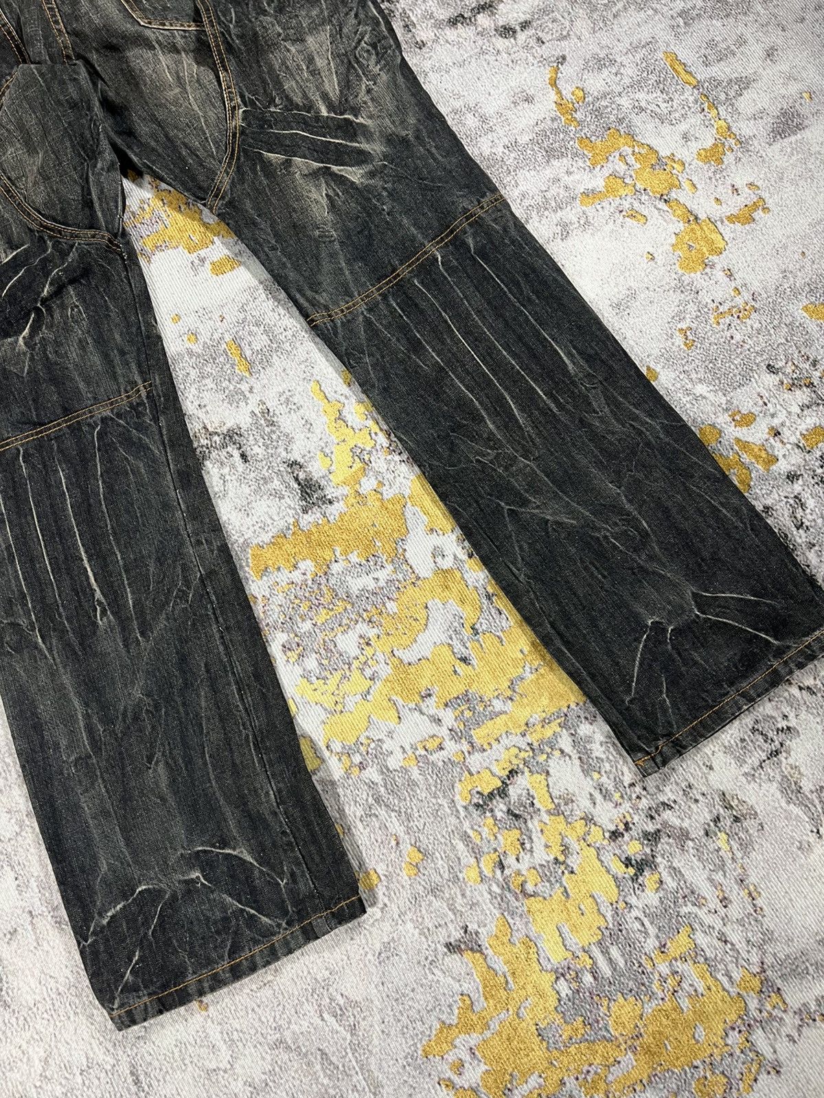 Japanese Brand Vintage Double Waist Punk Revolution Rock Distressed Pants Size US 35 - 12 Thumbnail