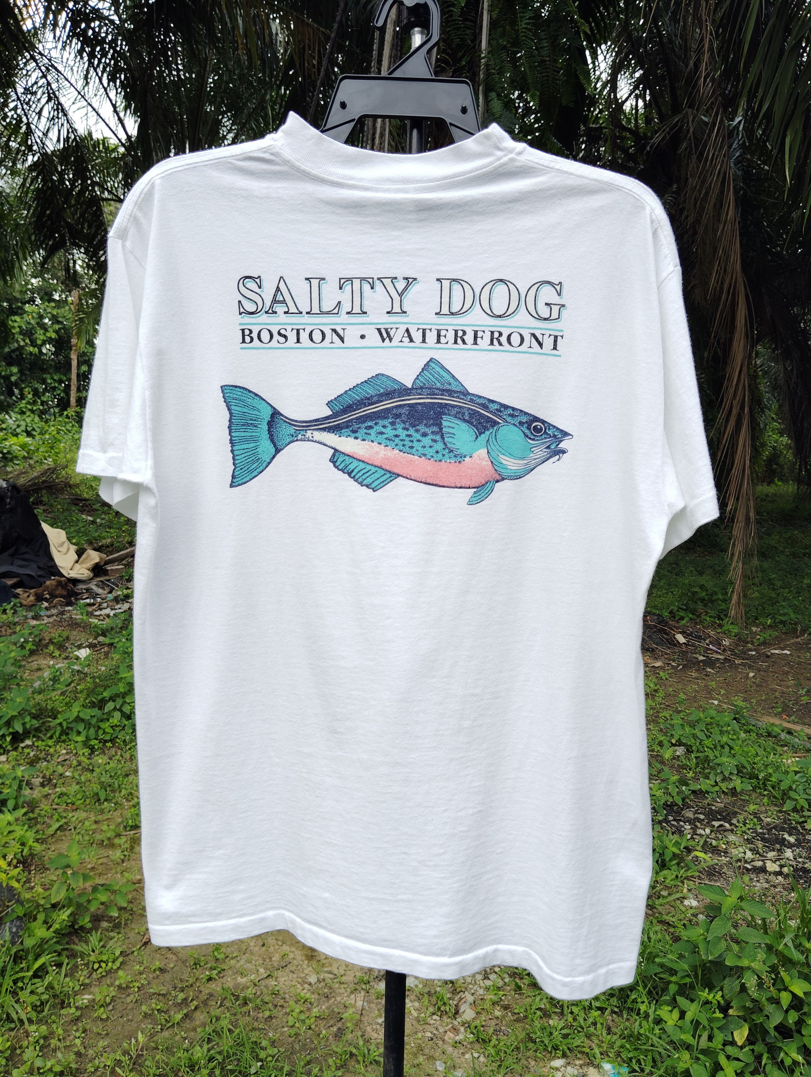 Vintage VINTAGE SALTY DOG BOSTON WATERFRONT TEE Size US L / EU 52-54 / 3 - 1 Thumbnail