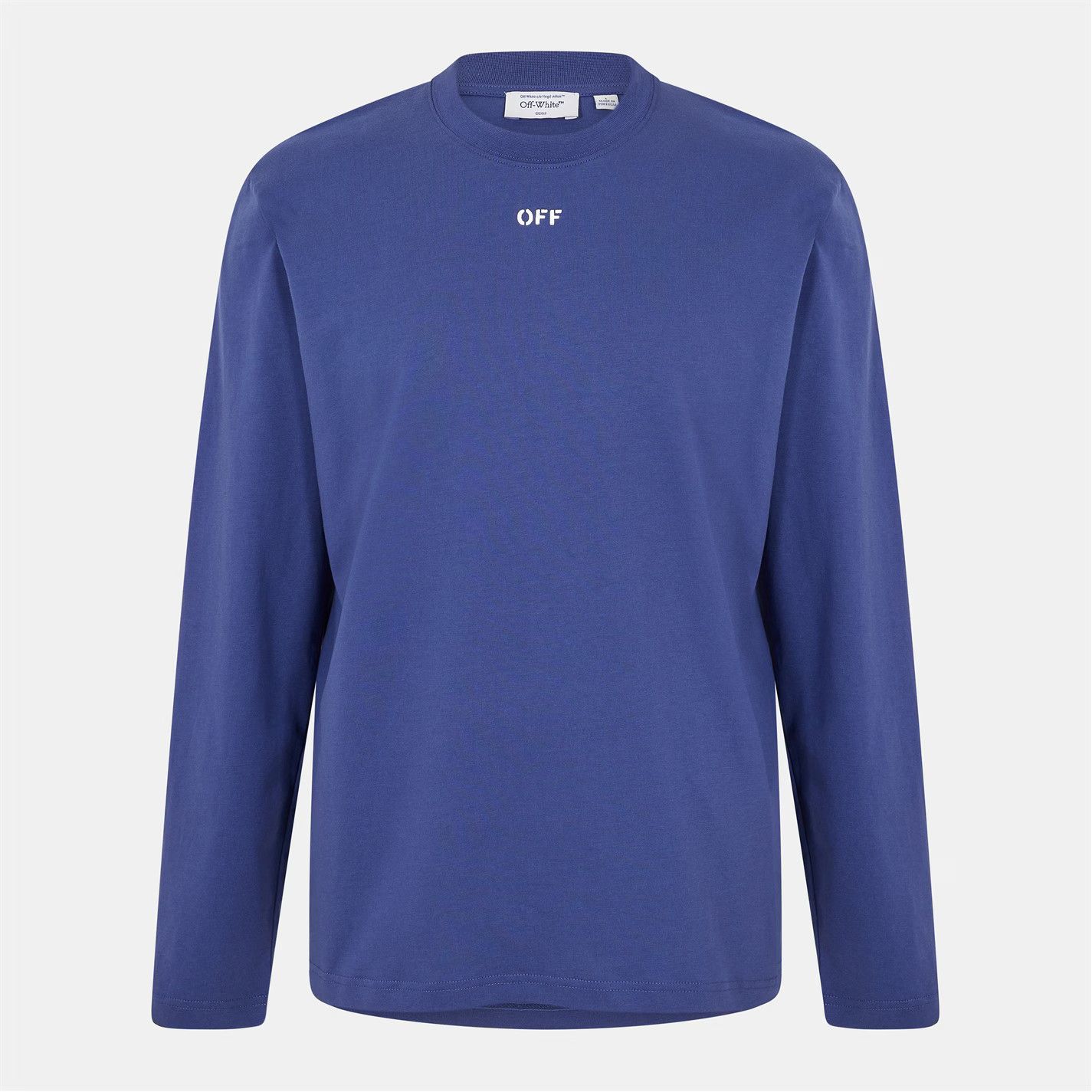 Off-White o1g2r1mq0226 Skate Long Sleeve T-Shirt In Blue Size US M / EU 48-50 / 2 - 1 Thumbnail