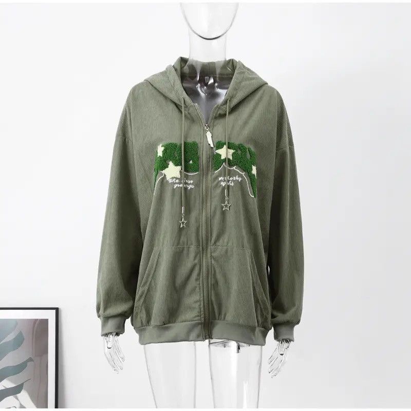 Japanese Brand × Vintage American Vintage Y2K Letter Embroidery Hoodies Couple Loose Size US L / EU 52-54 / 3 - 4 Thumbnail