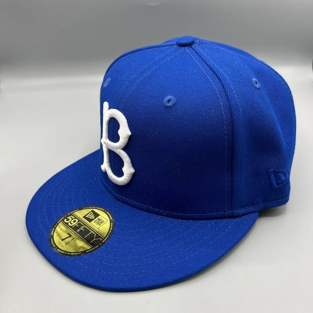 New Era Boston Red Sox Hat Men 7 1/2 Blue Jackie Robinson Fitted Cap Size ONE SIZE - 3 Thumbnail