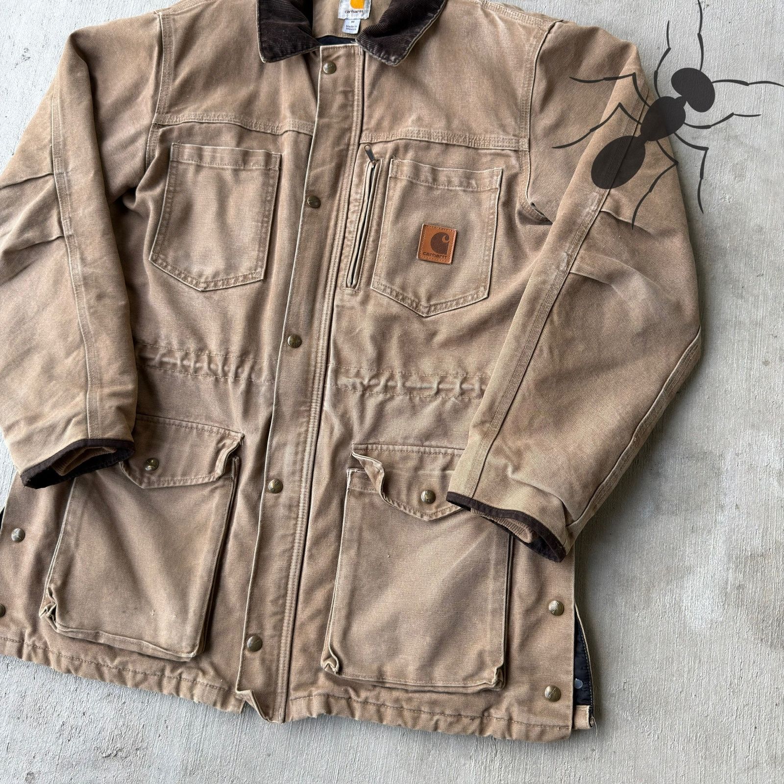 Carhartt × Vintage Carhartt brown faded chore work wear jacket Size US M / EU 48-50 / 2 - 3 Thumbnail