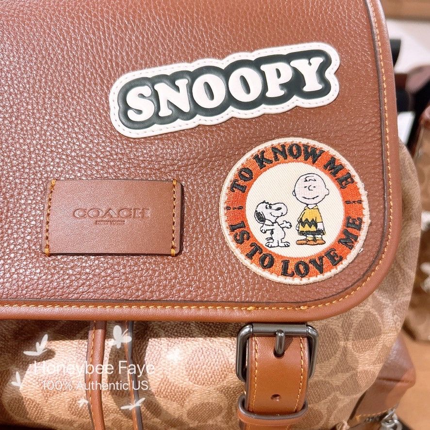 Coach MEN's Coach X Peanuts Sprint Backpack With Patches CBI44 Size ONE SIZE - 5 Thumbnail