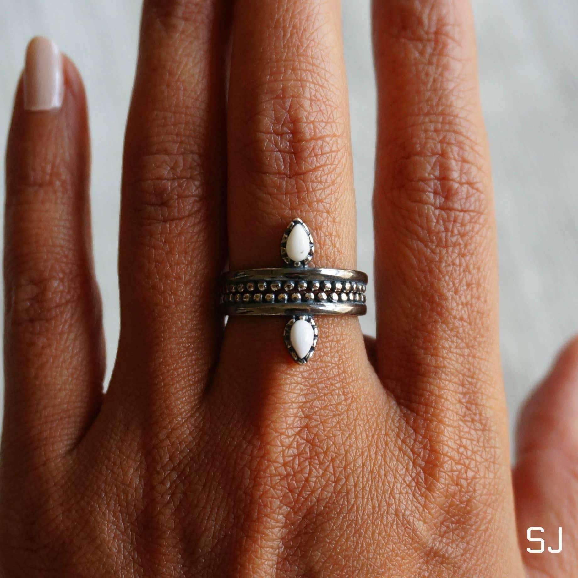 Other Native American Bipana Turquoise Ring, Genuine Sterling Silv Size ONE SIZE - 5 Thumbnail