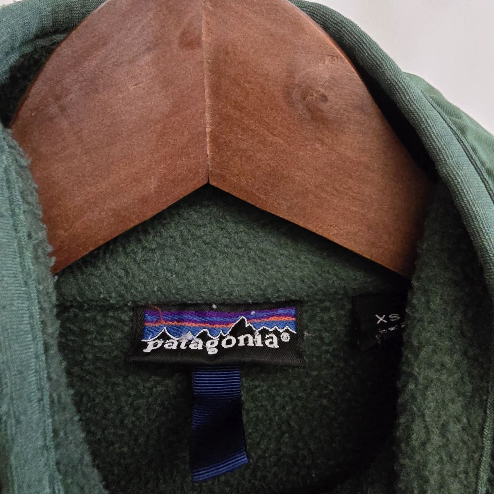 Patagonia VINTAGE Patagonia Fleece Jacket XS Men Green Full Zip Retro Deep Pile Made In The Usa Size US XS / EU 42 / 0 - 4 Thumbnail