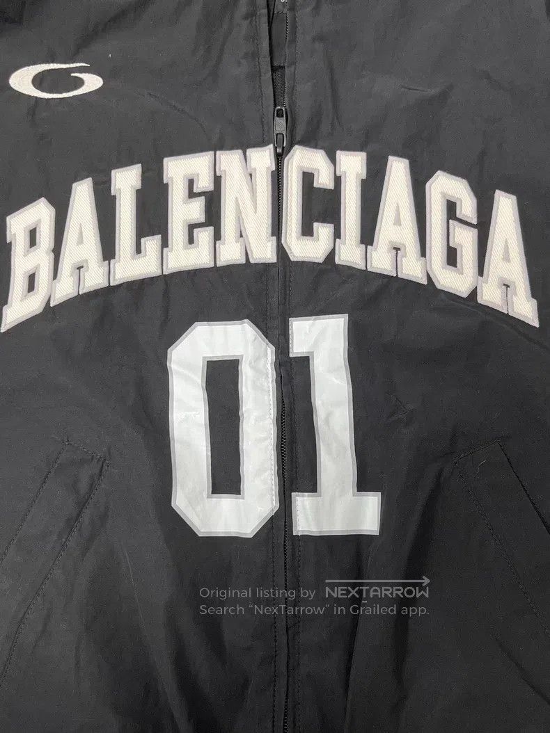 Balenciaga Balenciaga Letter Printed Zip-Up Long Sleeve Jacket Size US XS / EU 42 / 0 - 3 Thumbnail