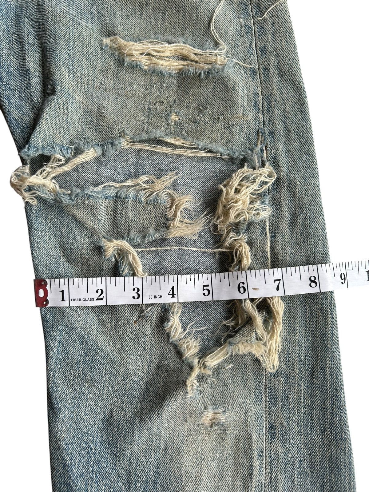 Levi's 60s-70s THRASHED Levi's 6 Selvedge Vintage Denim Jeans Size US 28 / EU 44 - 20 Thumbnail