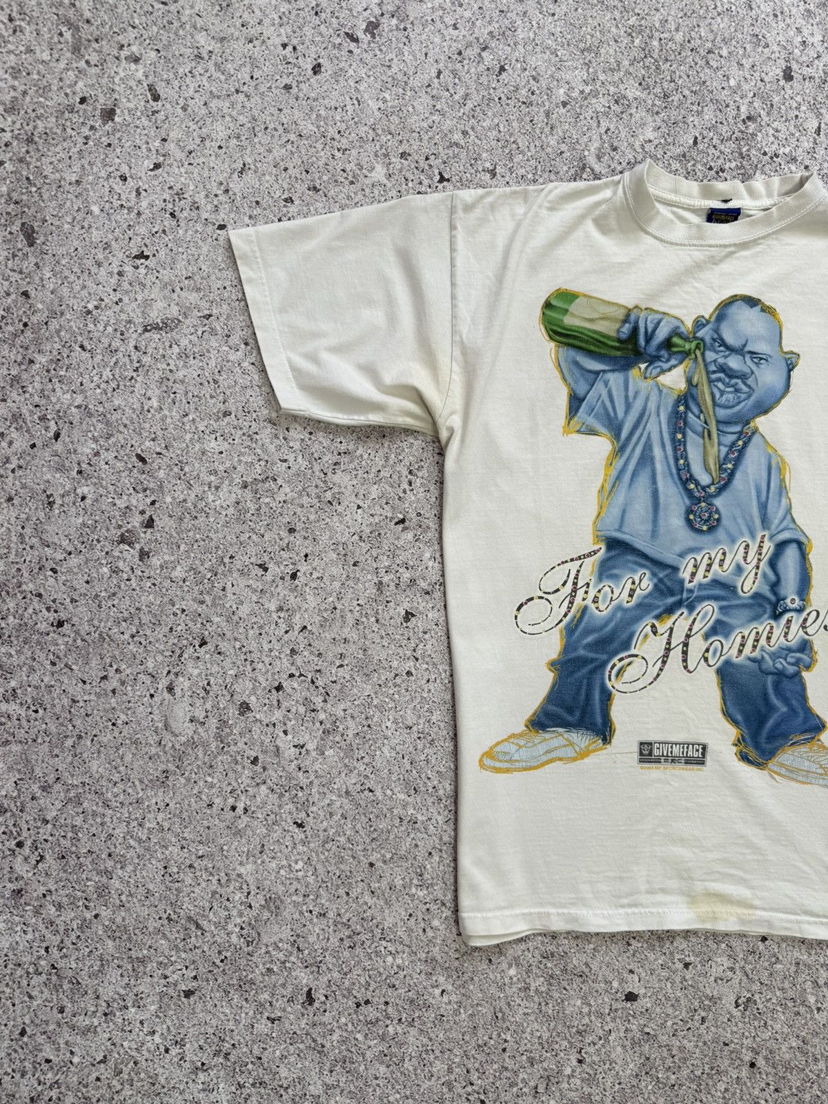 Affliction × Rap Tees × Vintage Vintage 2006 Give Me Face For My Homies Rap T-Shirt Hype Y2K Size US XL / EU 56 / 4 - 3 Thumbnail