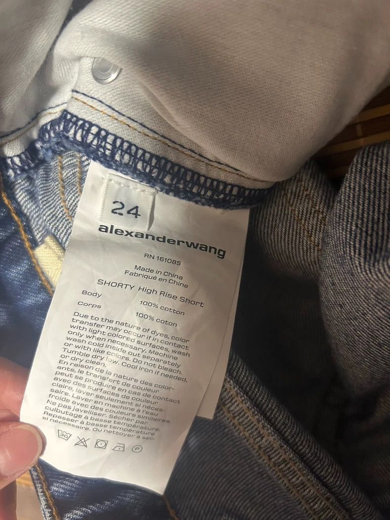 Alexander Wang Alexander Wang High-Waist Denim Shorts- Size 24" / US 00 / IT 34 - 3 Thumbnail