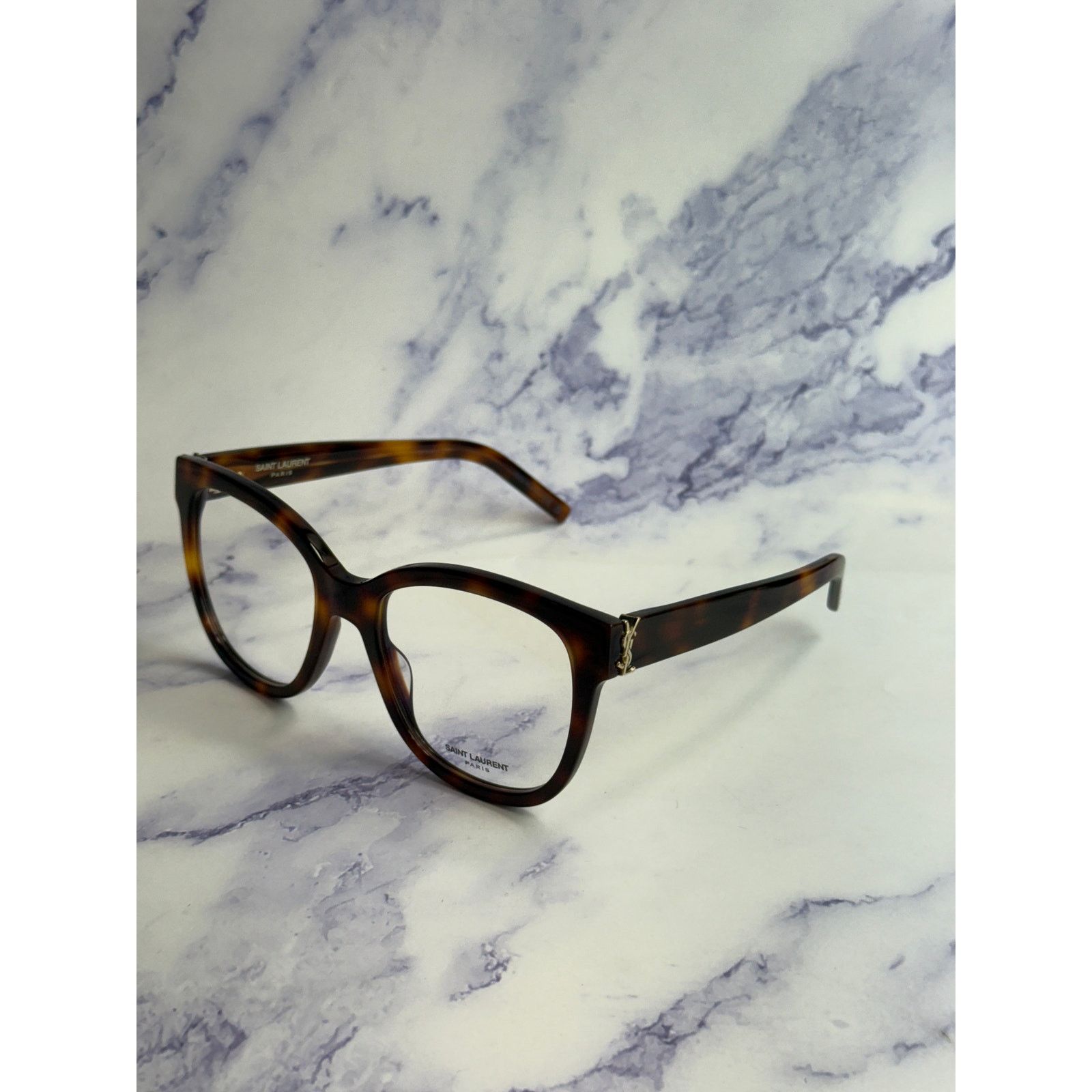 Saint Laurent Paris NEW Saint Laurent SLM97 Brown Oversized Eyeglasses Frames Size ONE SIZE - 7 Thumbnail
