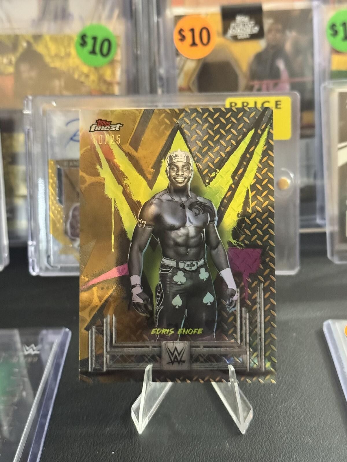 Topshop 2025 Topps WWE Finest Edris Enofe /25 Size ONE SIZE - 1 Thumbnail