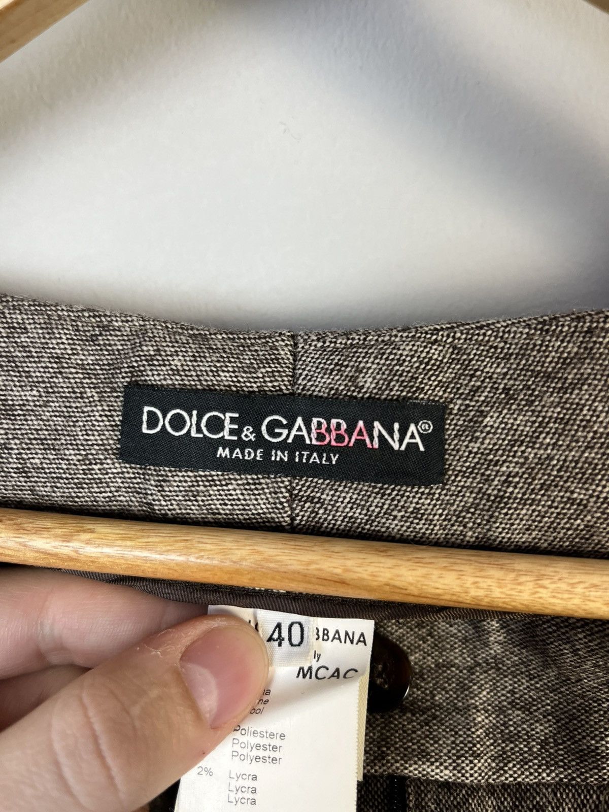 Dolce & Gabbana Dolce & Gabbana D&G Luxury Wool Pants Trousers Made in Italy Size 27" / US 4 / IT 40 - 9 Thumbnail