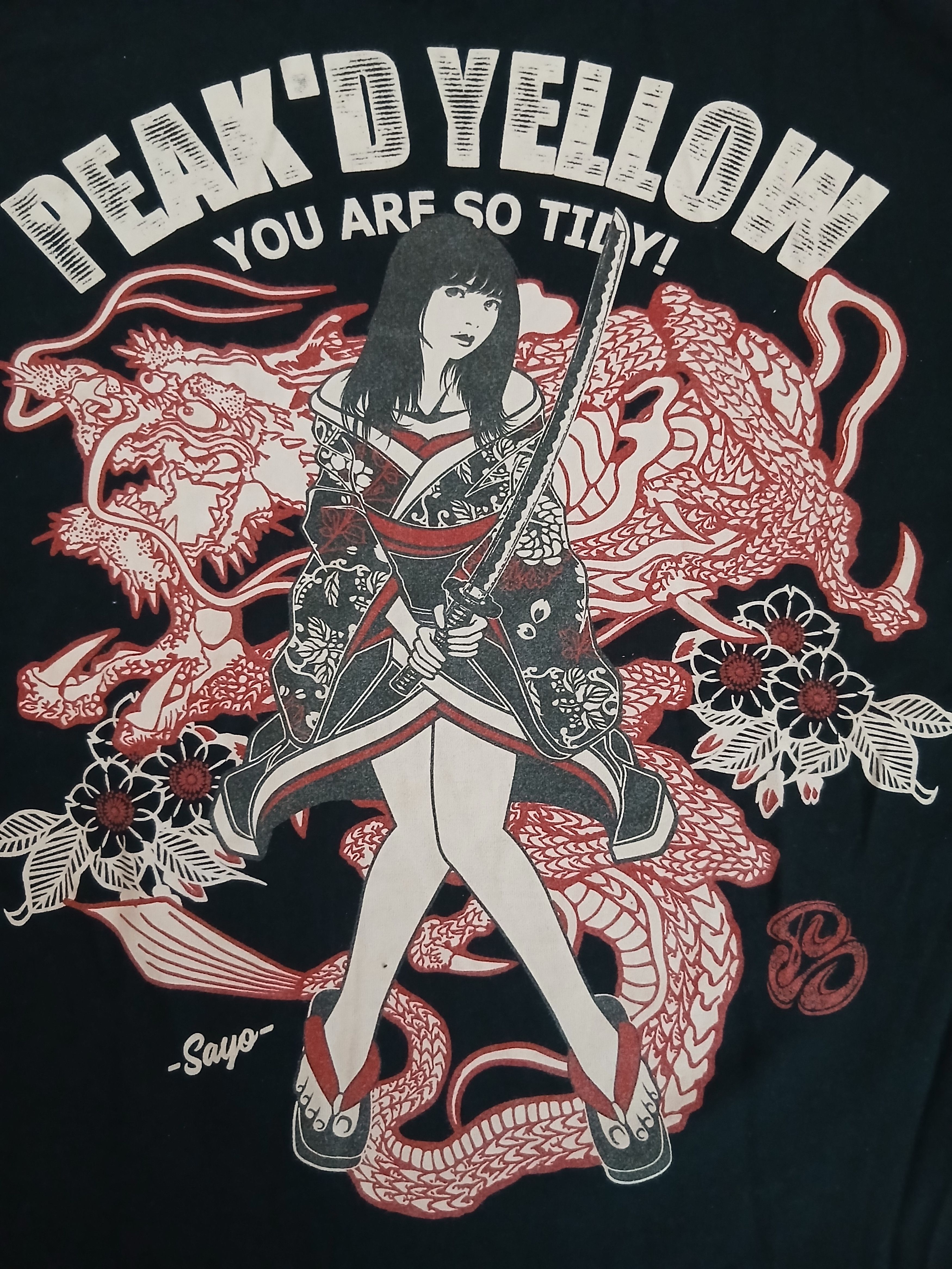 Other Peak'd Yellow Japanese Geisha Sukajan Longsleeves Shirt Size US L / EU 52-54 / 3 - 8 Thumbnail