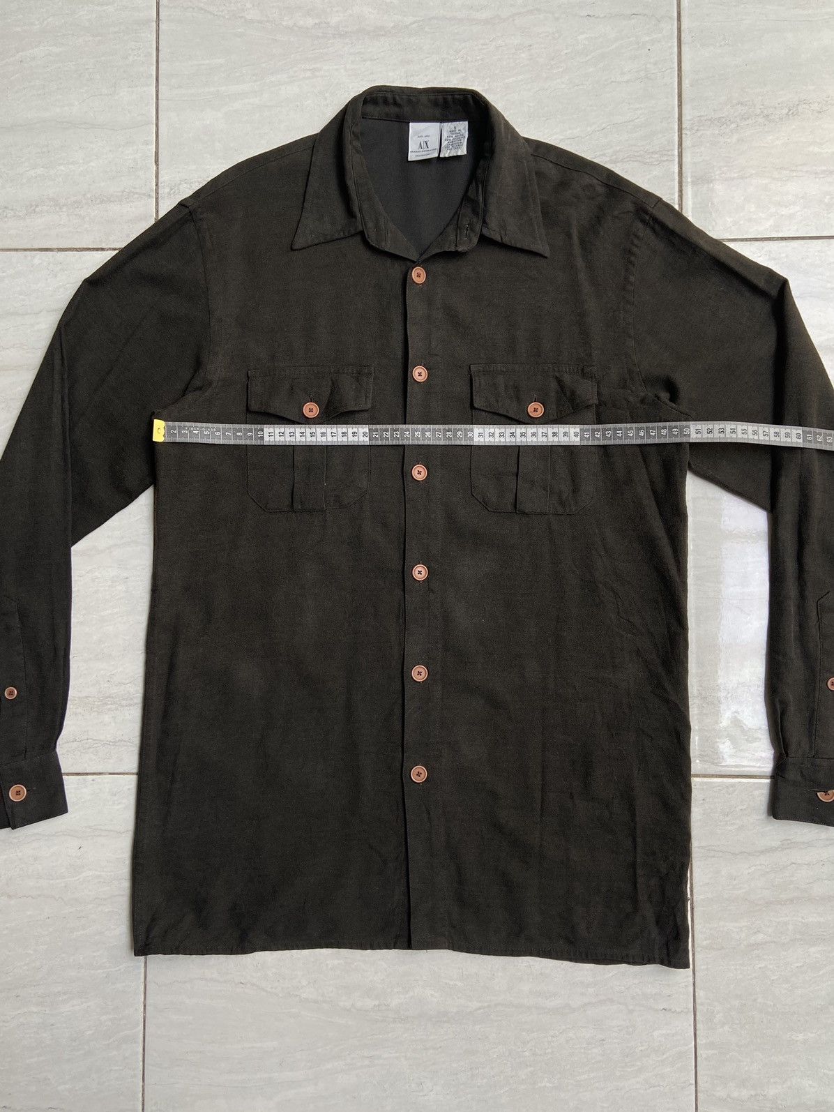 Armani Exchange ARMANI EXCHANGE Brown Shirt Size US S / EU 44-46 / 1 - 3 Thumbnail