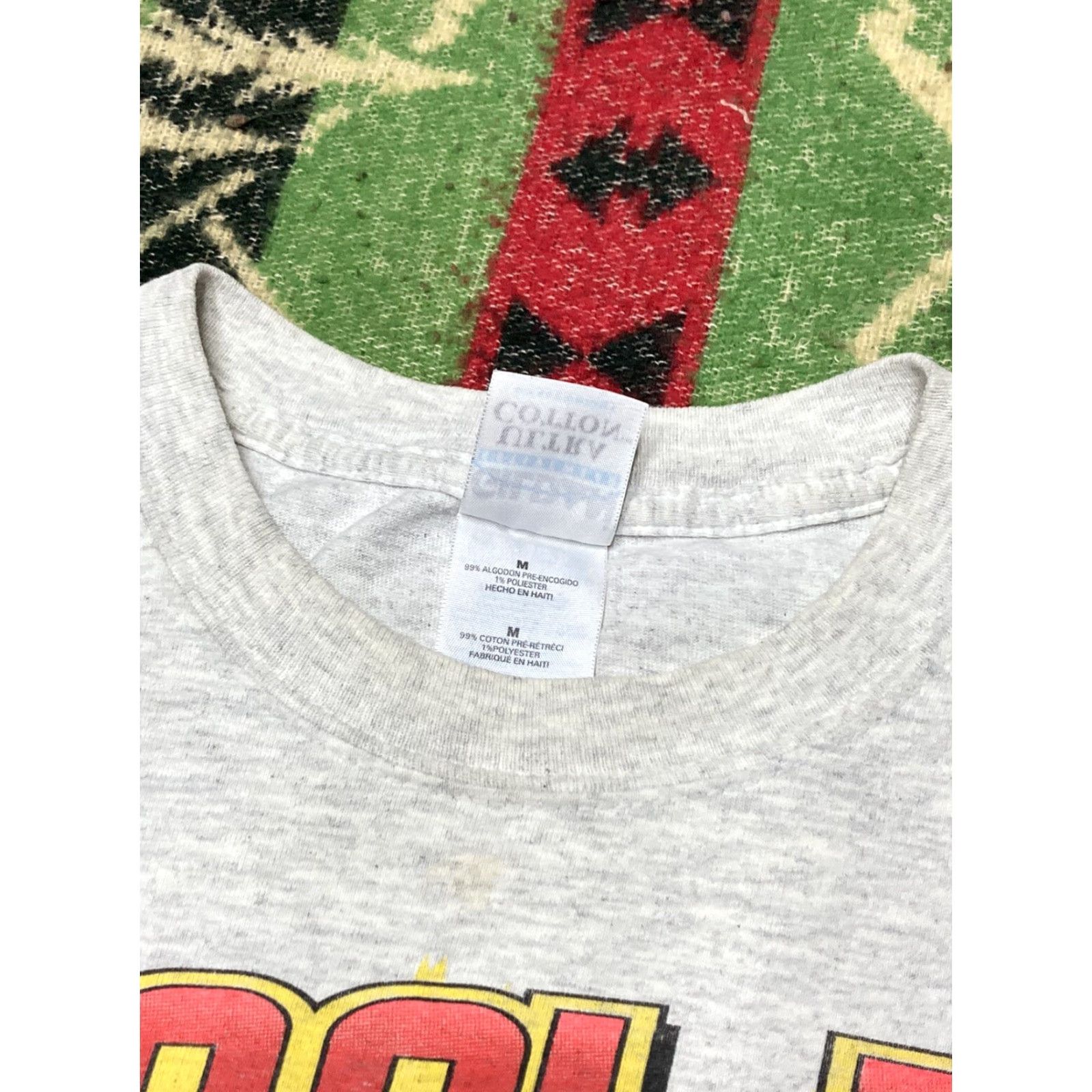 Vintage VINTAGE T-Shirt Men Medium Gray Rock Theme School Bus Figure 8 Drag Racing Toledo Speedway Flat Rock Size US M / EU 48-50 / 2 - 6 Thumbnail