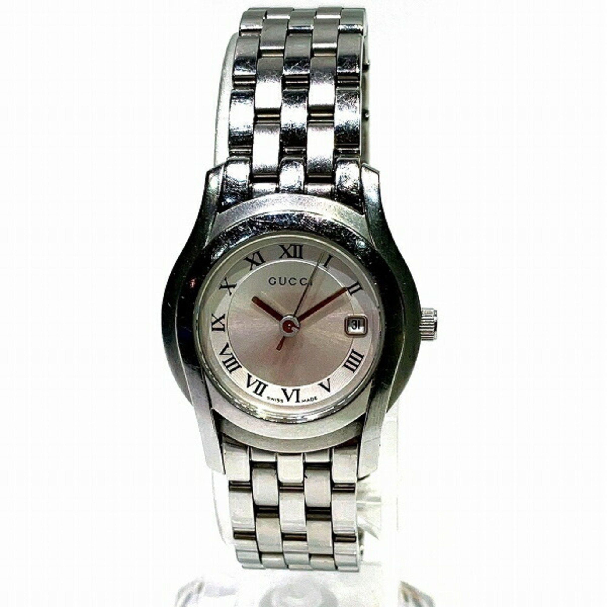 image of Gucci 5500L Quartz Silver Dial Watch Women's
