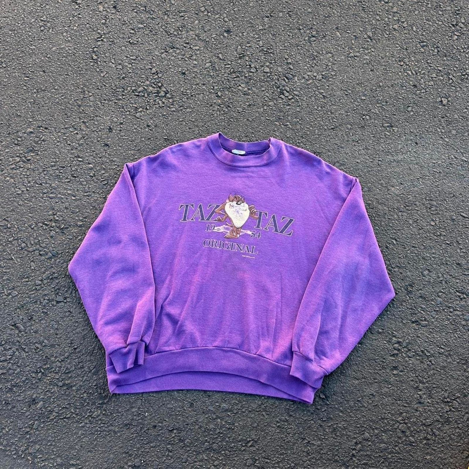 Vintage × Warner Bros Vintage Tasmanian Devil Taz Sweatshirt Size US L / EU 52-54 / 3 - 1 Thumbnail