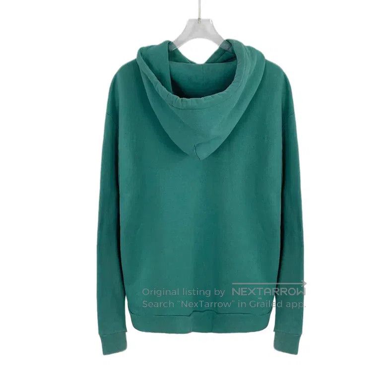 Louis Vuitton Louis Vuitton Lake green pin logo embroidered cotton hoode Size US M / EU 48-50 / 2 - 2 Thumbnail