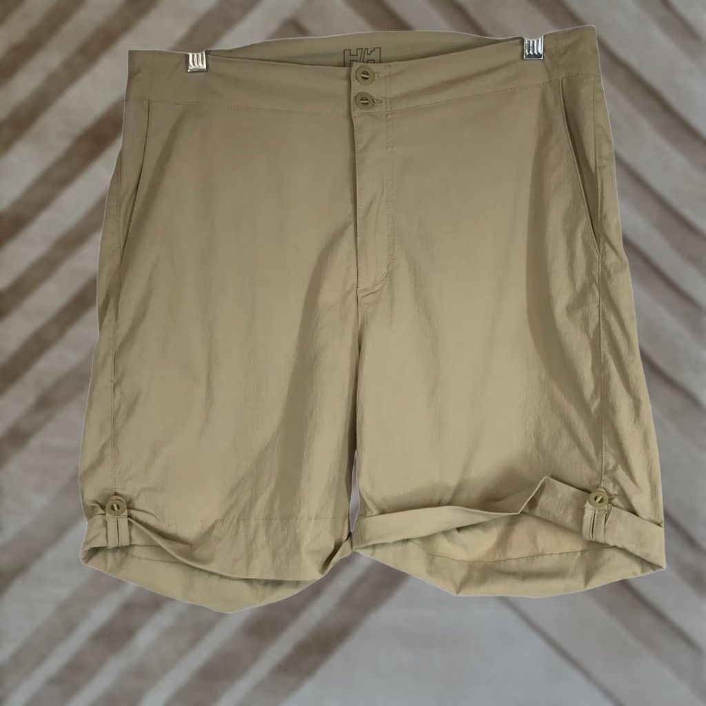 Helly Hansen Helly Hansen Womens Tan Hiking Shorts Roll Up Hem Technical Outdoor Khaki 8 Size 30" / US 8 / IT 44 - 1 Thumbnail