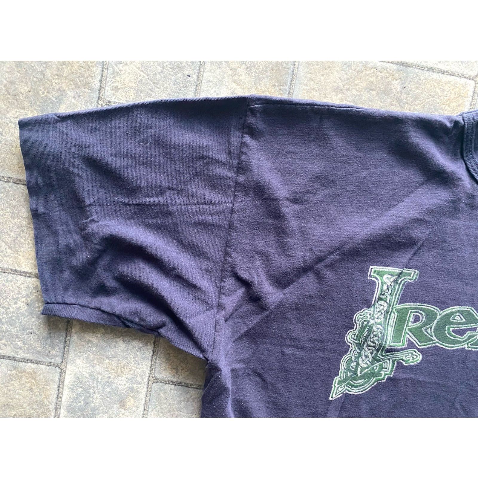 Vintage VINTAGE Tex Print T-Shirt Ireland 42/44 Men Short Sleeve See Photos Size US XL / EU 56 / 4 - 4 Thumbnail