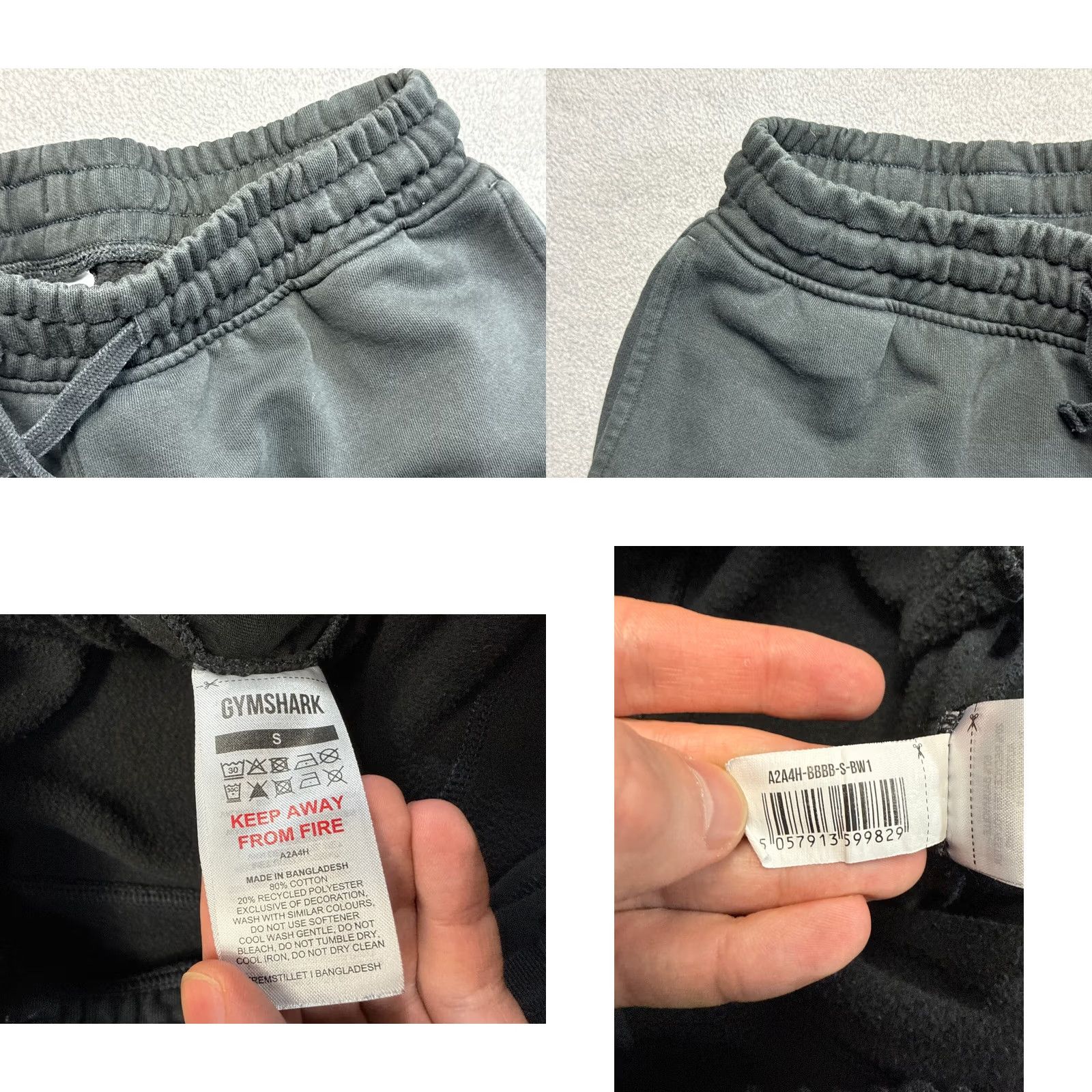 Gymshark Gymshark Pants Mens Size S Jogger Black - Training Gym Activewear Clothing | Regular Size US 29 - 9 Thumbnail