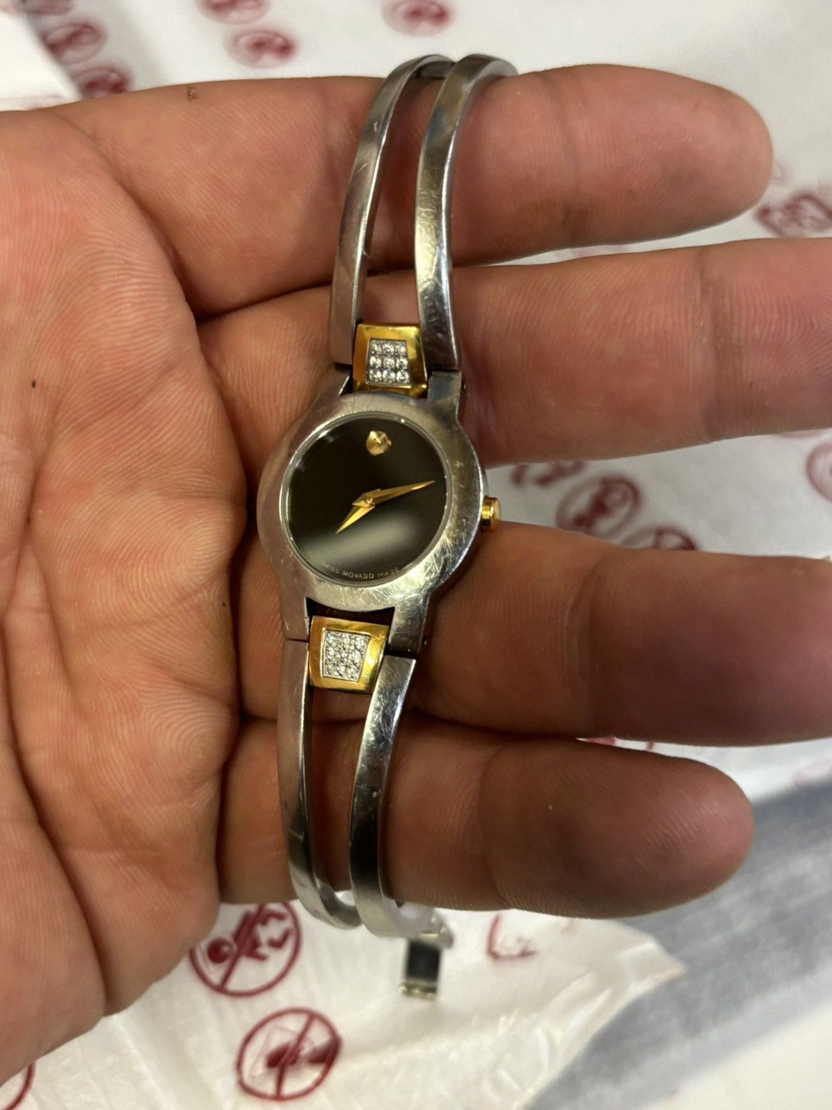 Movado Movado Amorosa 81.E41.1842 2-Tone Women’s Watch! Size ONE SIZE - 2 Thumbnail