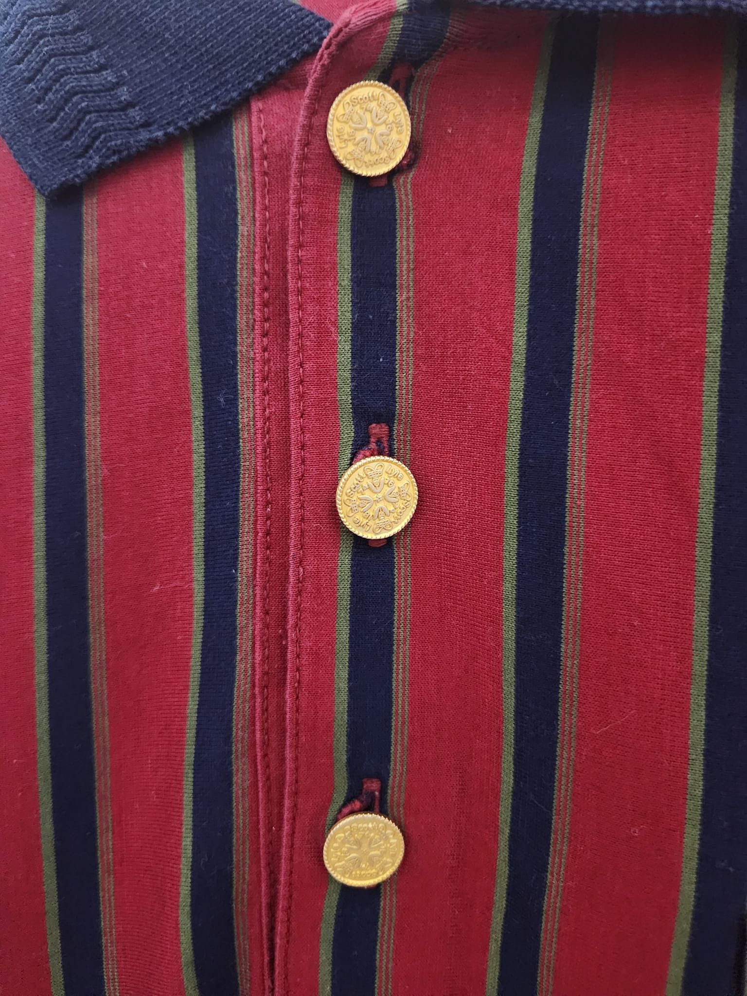 Lyle & Scott × Vintage Vintage Lyle & Scott Polo Shirt Stripe Long Sleeve Size US M / EU 48-50 / 2 - 9 Thumbnail