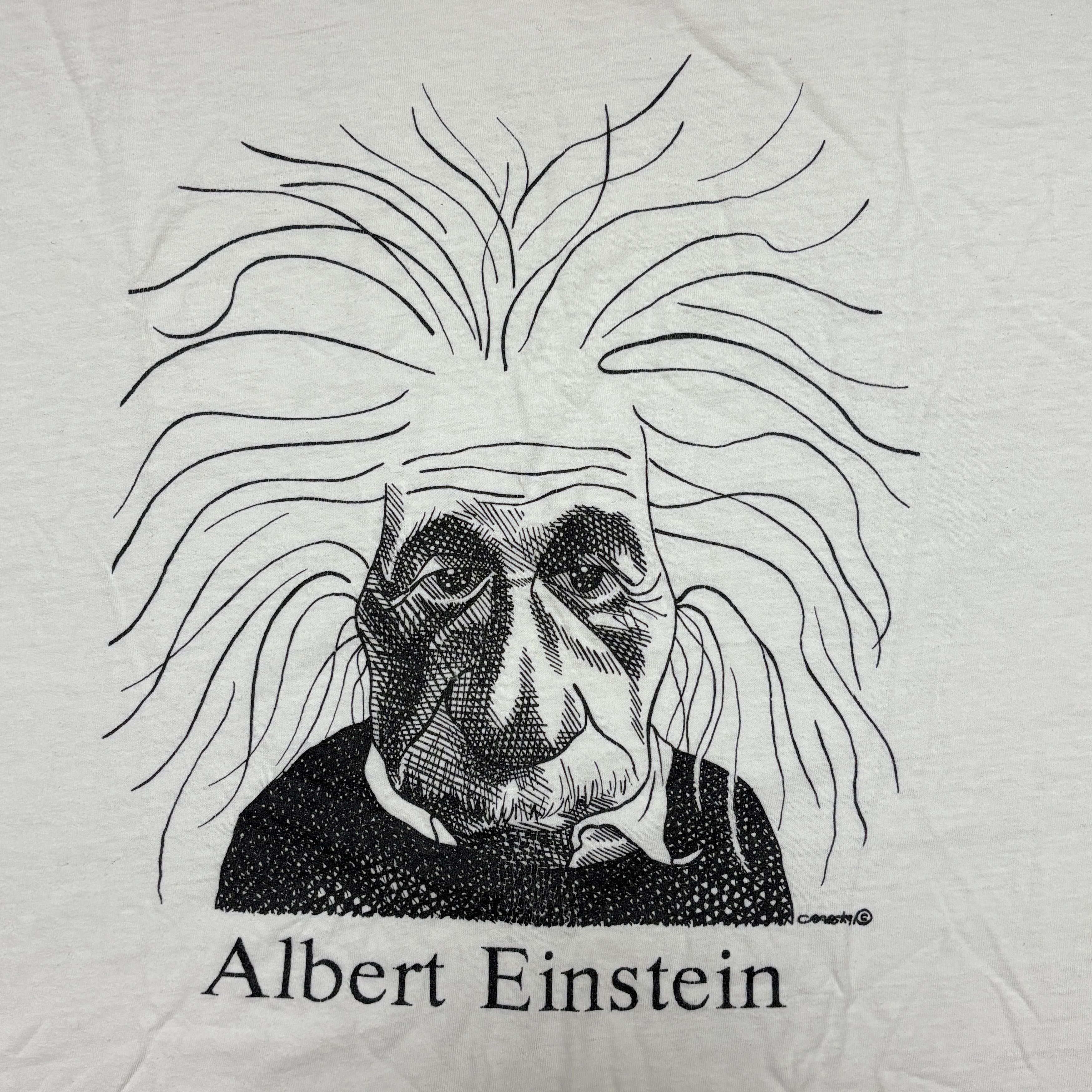 Band Tees Vintage Albert Einstein Shirt 90s Science Art Tee Size US XL / EU 56 / 4 - 4 Thumbnail
