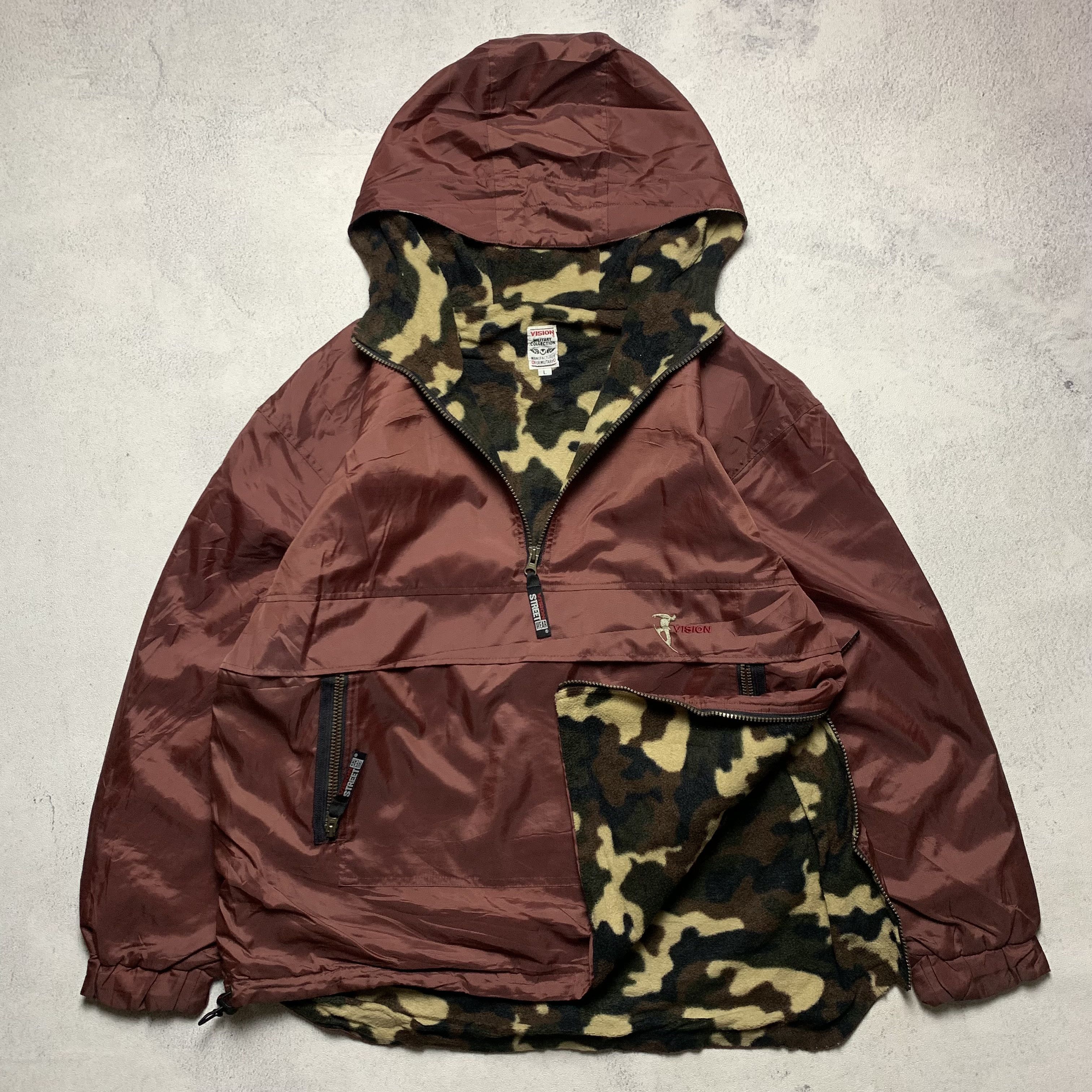Vision Streetwear Vintage Vision Streetwear Jacket Halfzip Anorak Size US L / EU 52-54 / 3 - 1 Thumbnail
