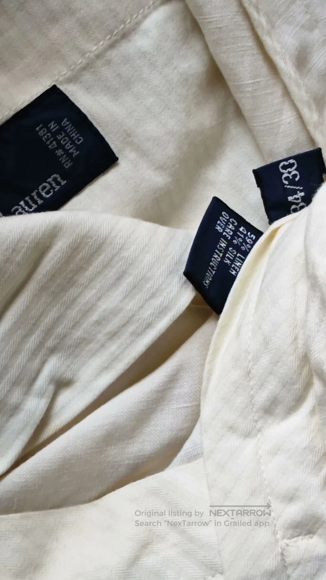 Polo Ralph Lauren Polo Ralph Lauren 90s Silk Linen Pants. Size US 34 / EU 50 - 5 Thumbnail