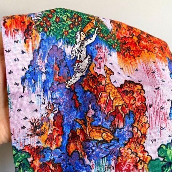 Handmade Handmade Boho Colourful Pastoral Hair Bonnet - One Size 🌈 Size ONE SIZE - 5 Thumbnail