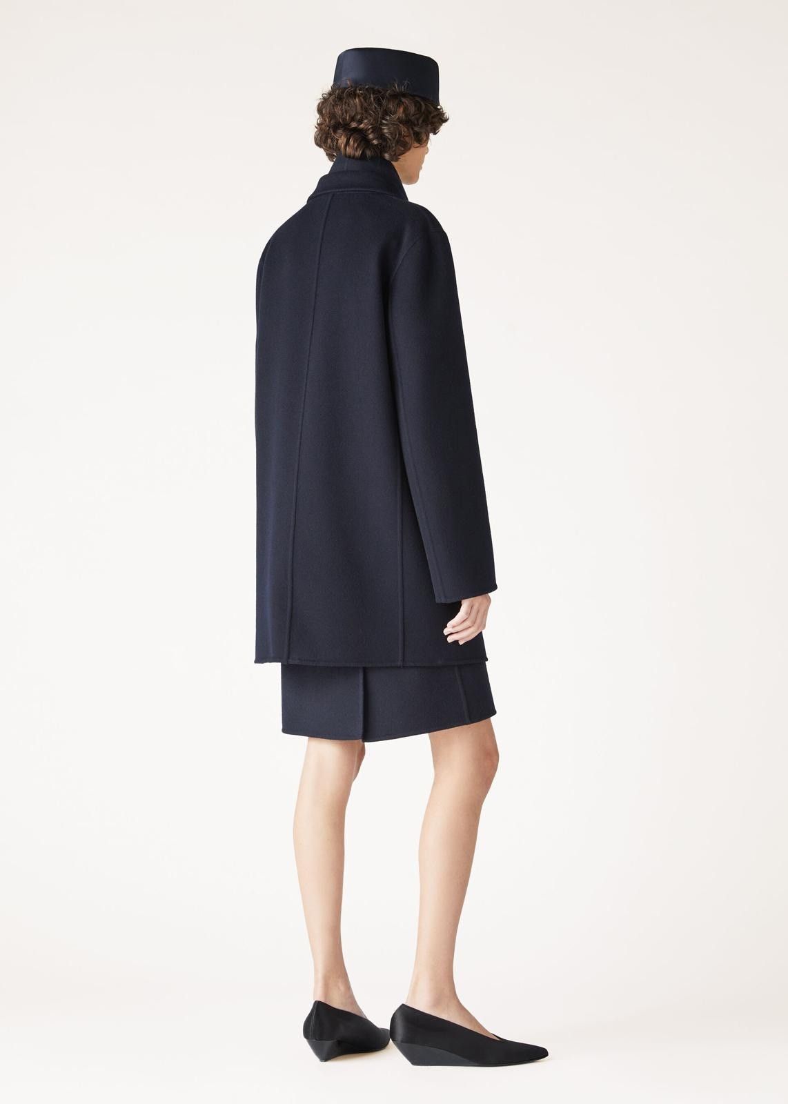 Loro Piana o1srvl11e0725 FAO3274 Baby Cashmere Coat in Navy Blue Size L / US 10 / IT 46 - 6 Thumbnail