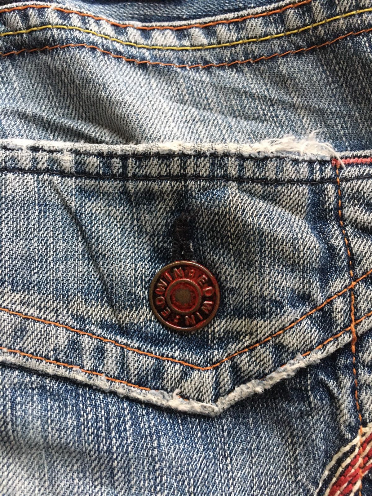 Edwin × Japanese Brand × Vintage Edwin blue trip 503 vintage Size US 34 / EU 50 - 14 Thumbnail