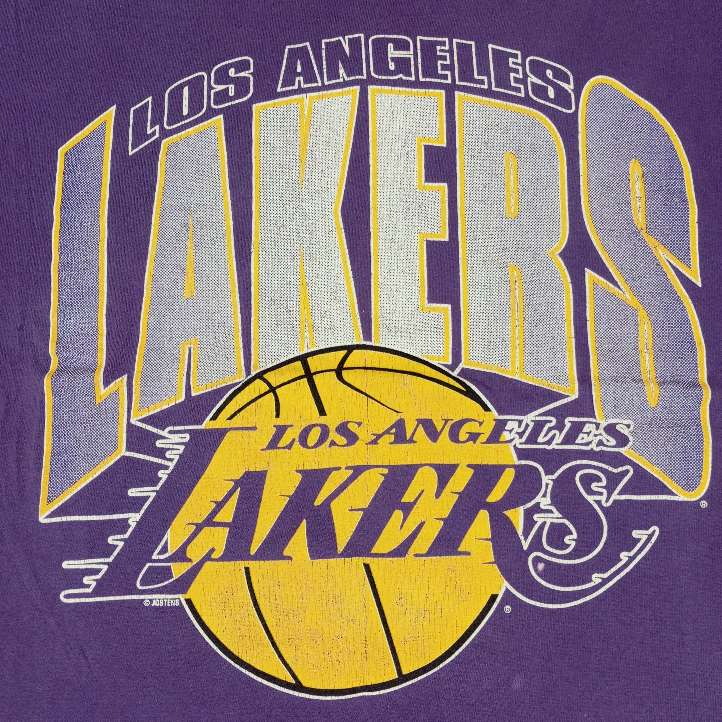 NBA × Vintage Lakers Los Angeles Basketball NBA Team Vintage Tshirt Size US L / EU 52-54 / 3 - 2 Thumbnail
