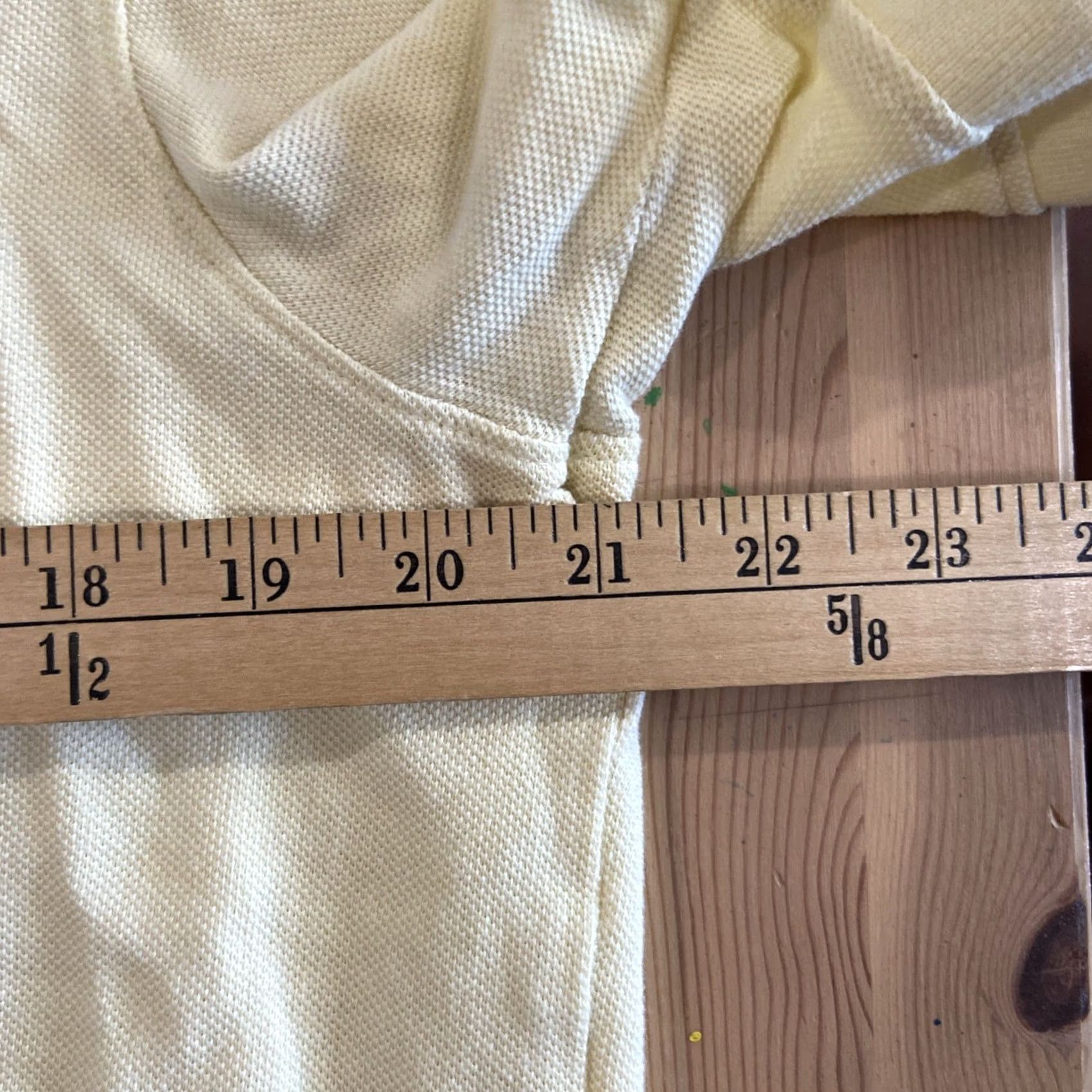 J.Crew VINTAGE J.CREW Polo Shirt Mens Large Yellow Short Sleeve Knit 100% Cotton Golf 90s Size US L / EU 52-54 / 3 - 2 Thumbnail