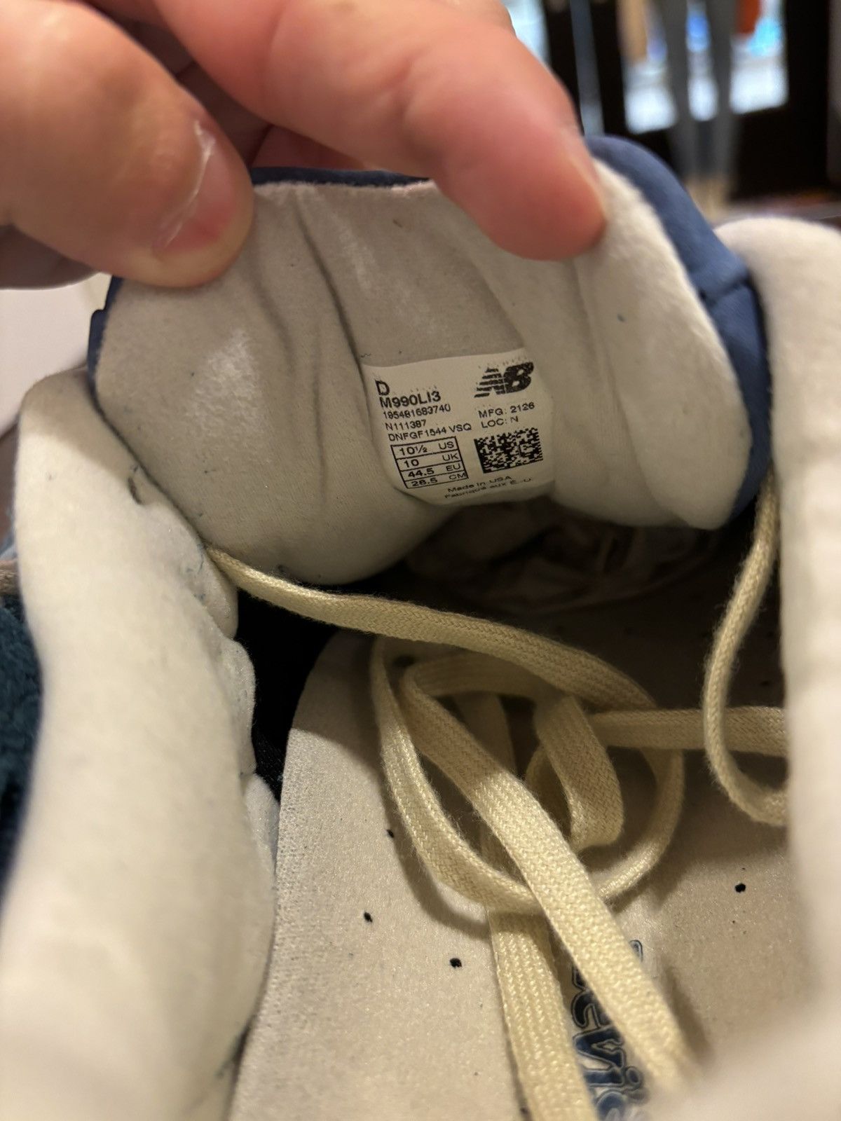 Levi's × New Balance New Balance 990v3 MiUSA Levi's Denim Size US 10.5 / EU 43-44 - 8 Thumbnail