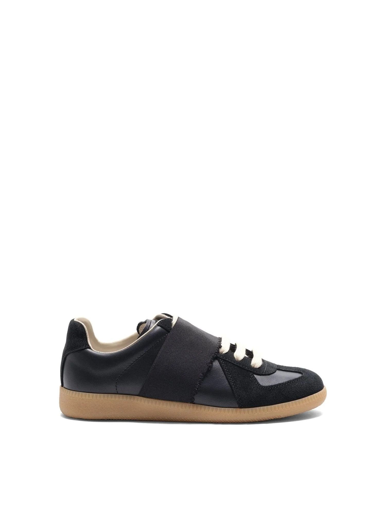 スニーカー Maison Margiela Vintage Treatment Replica Sneakers Dark Indi Maison Margiela Replica Vintage-Inspired Low-Top Sneakers