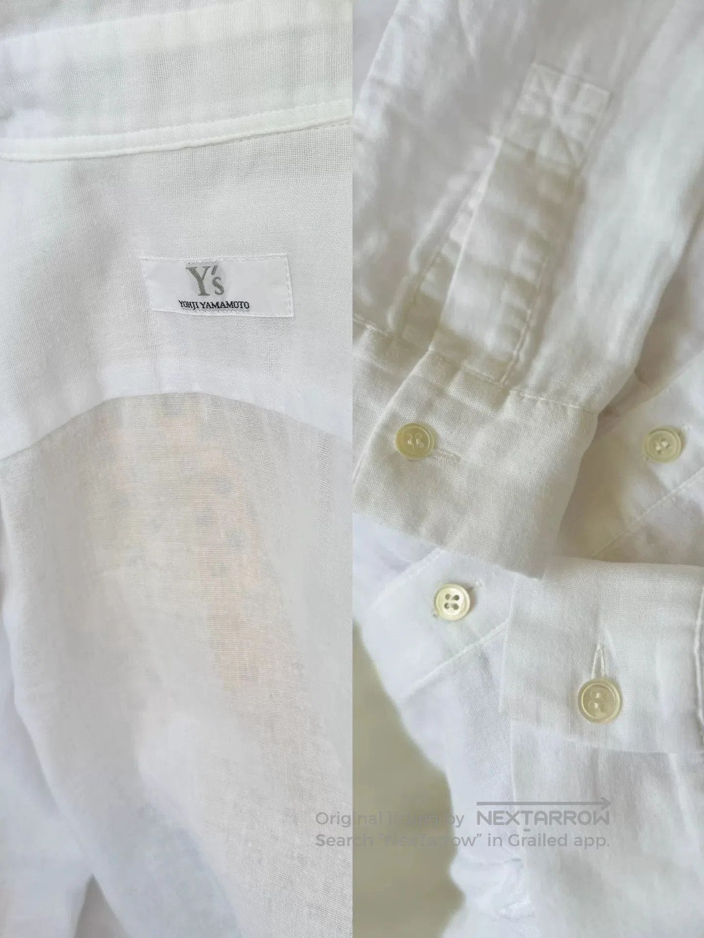 Y's Yohji Yamamoto Y's 90s Ruffled Shirt. Size S / US 4 / IT 40 - 5 Thumbnail