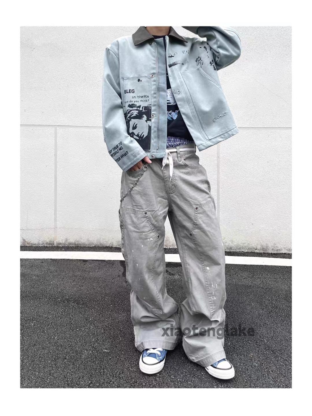 Vintage xtl retro loose baggy skate hiphop carpenter pants Size US 32 / EU 48 - 7 Thumbnail