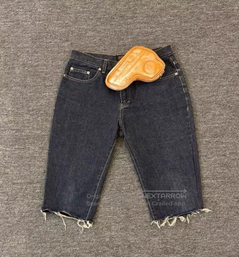 Walter Van Beirendonck Walter Van Beirendonck size XL Gun bag, denim shorts Size US 30 / EU 46 - 1 Thumbnail