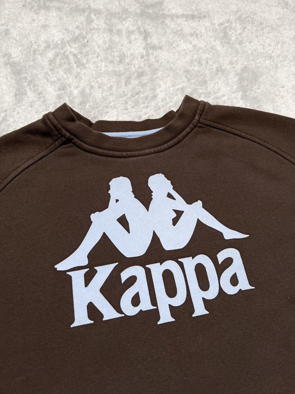 Kappa Vintage Brown Crewneck Sweatshirt Basic Blue Big Logo Kappa Size US M / EU 48-50 / 2 - 3 Thumbnail
