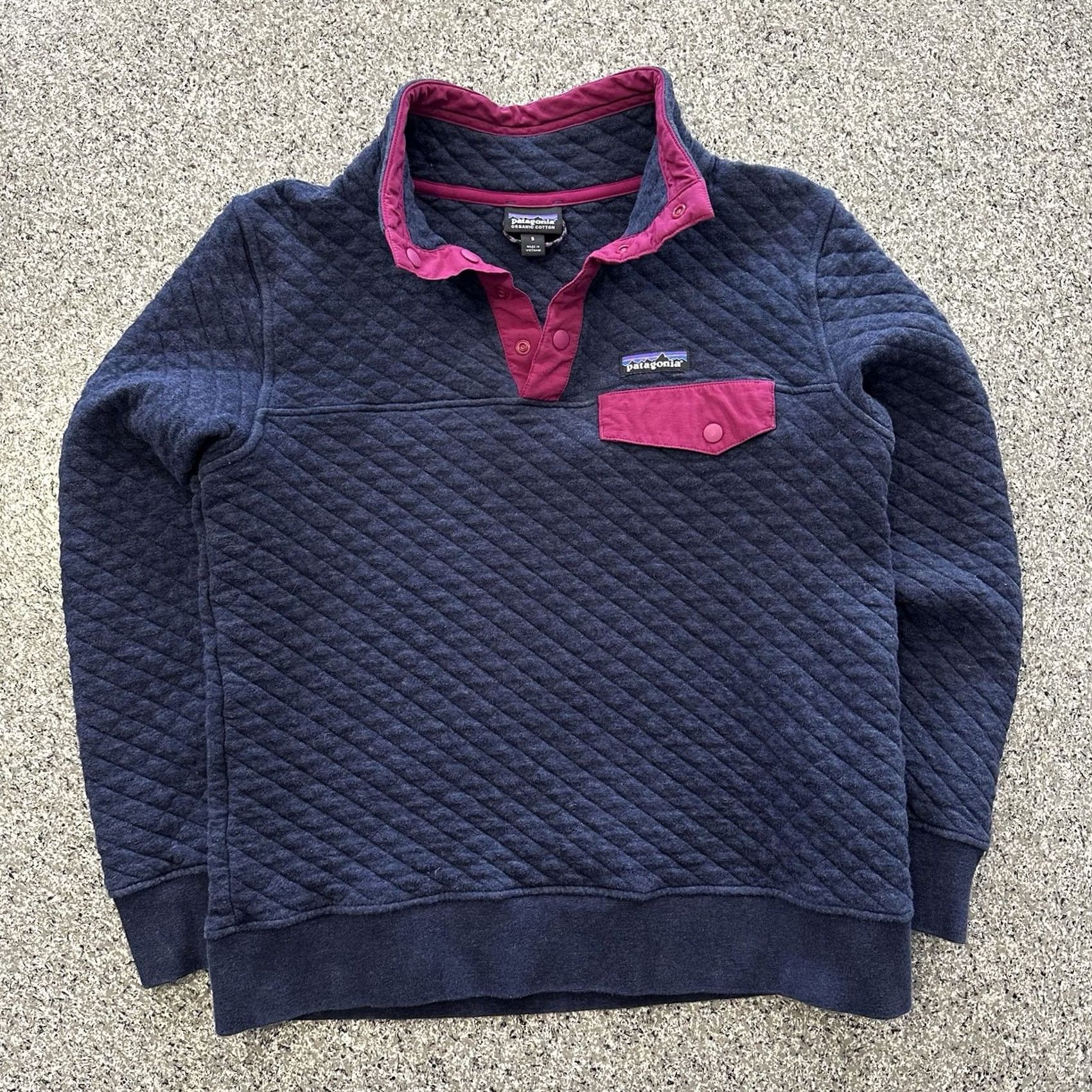 Patagonia Patagonia Pullover Sweatshirt | Patagonia Sweater | S | Blue | Cotton | Snap | Long Sleeve | Women’s Size S / US 4 / IT 40 - 2 Thumbnail