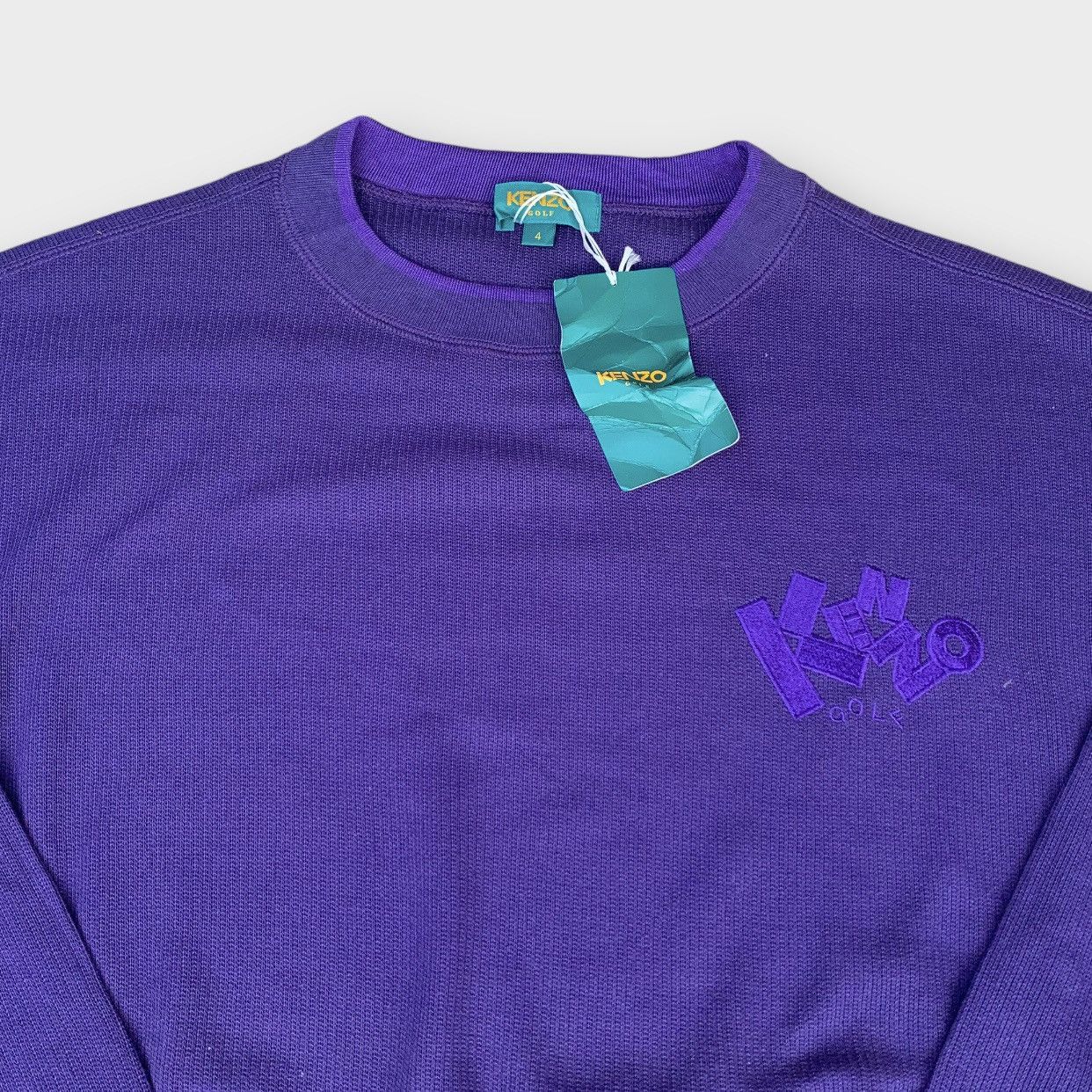 Kenzo Kenzo Golf Crewneck Sweatshirt Embroidered Logo Size US L / EU 52-54 / 3 - 5 Thumbnail