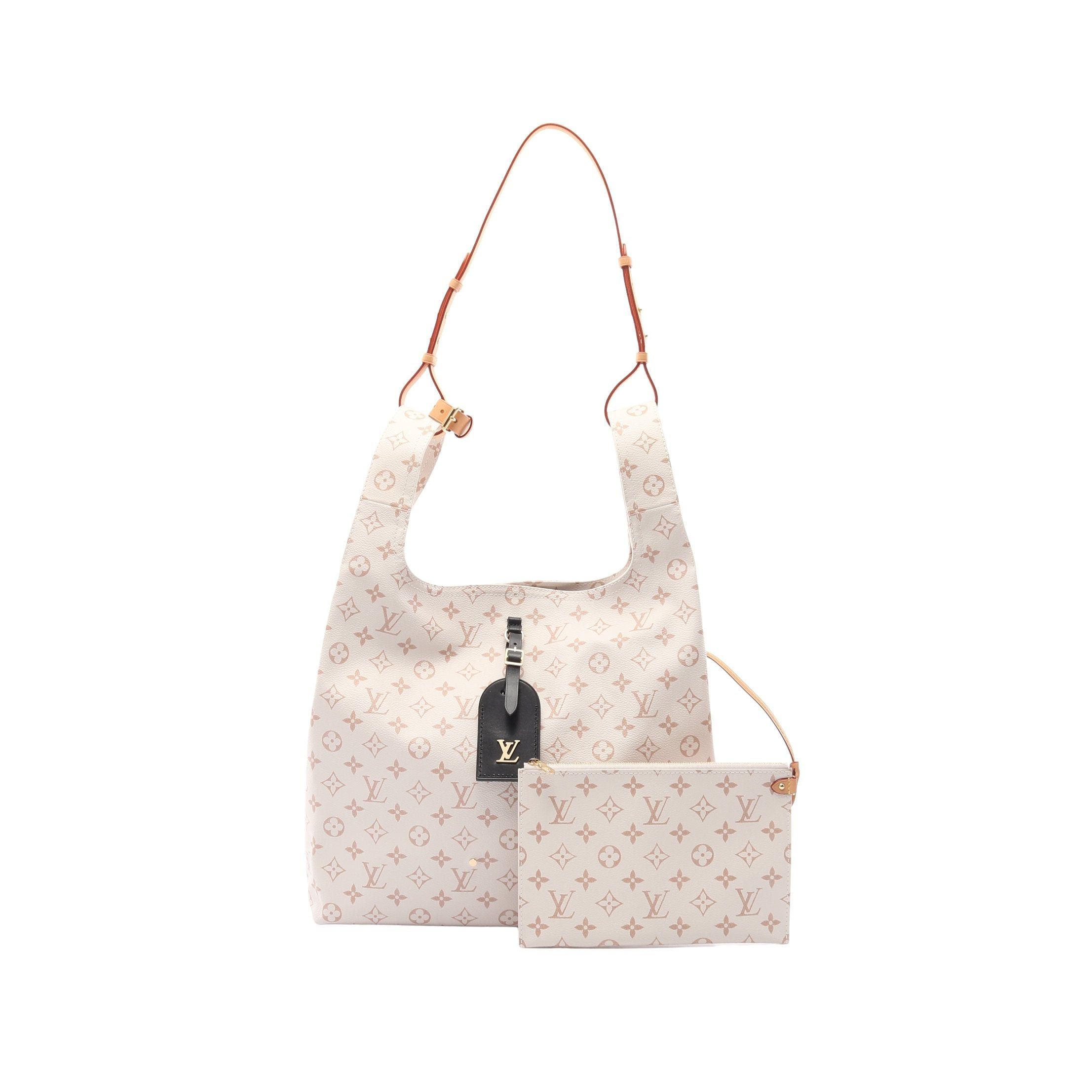 Louis Vuitton Louis Vuitton Atlantis Gm Monogram Dune Handbag Tote Bag Off White Pink Brown Size ONE SIZE - 1 Thumbnail