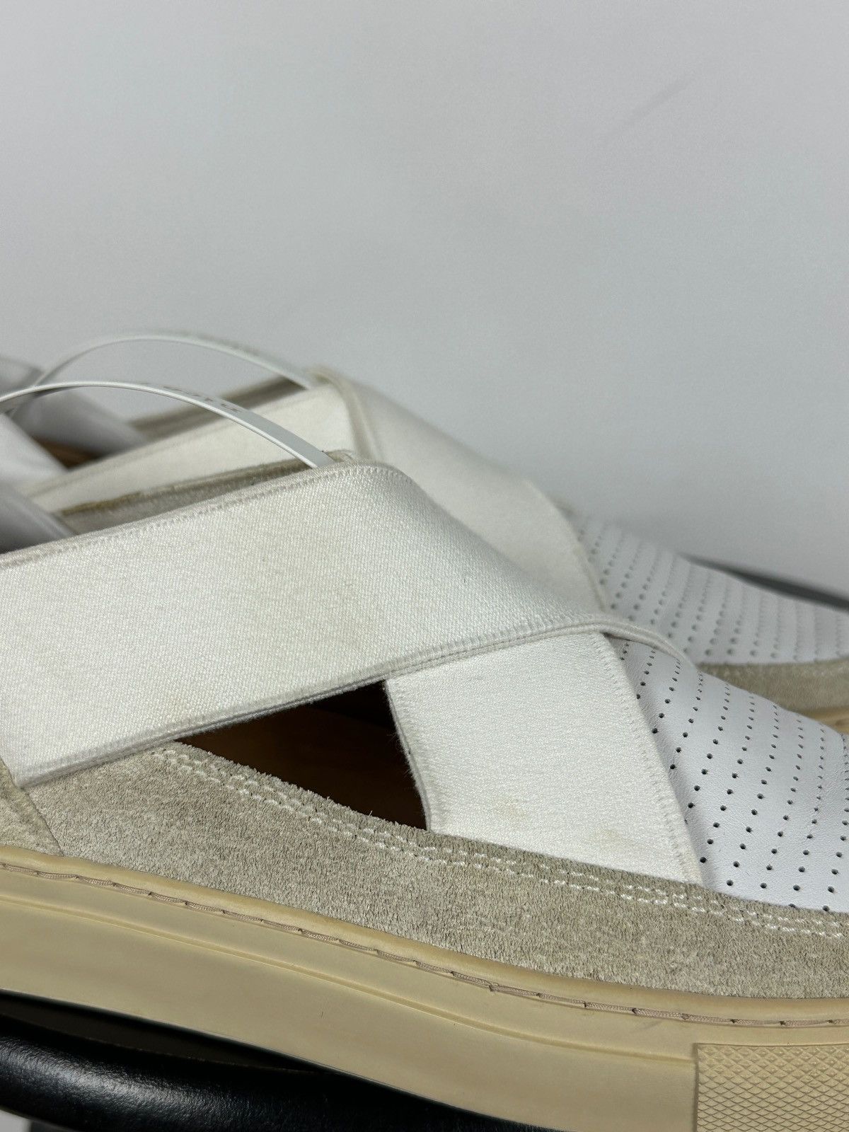 Dries Van Noten Dries Van Noten White Leather Slip-On Shoes Size US 7.5 / IT 37.5 - 23 Thumbnail