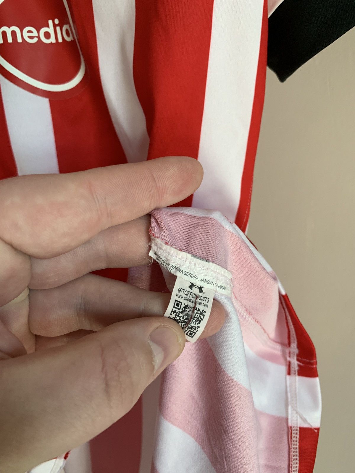 Under Armour Southampton Home Football Shirt Under Armour Soccer Jersey Size US XXL / EU 58 / 5 - 8 Thumbnail