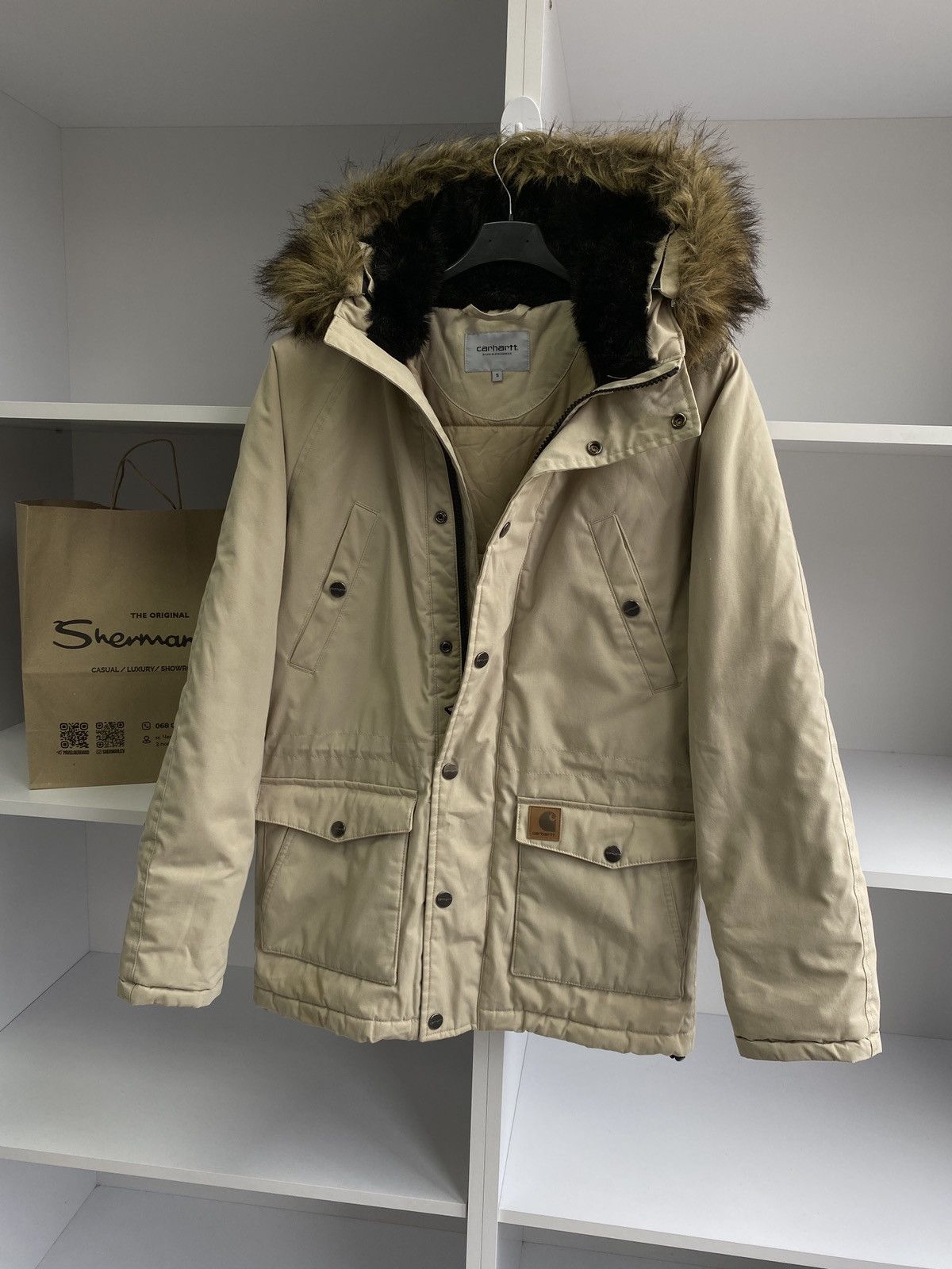 Carhartt × Vintage Carhartt Trapper Parka ORIGINALS Warm Winter JACKET Size US S / EU 44-46 / 1 - 3 Thumbnail