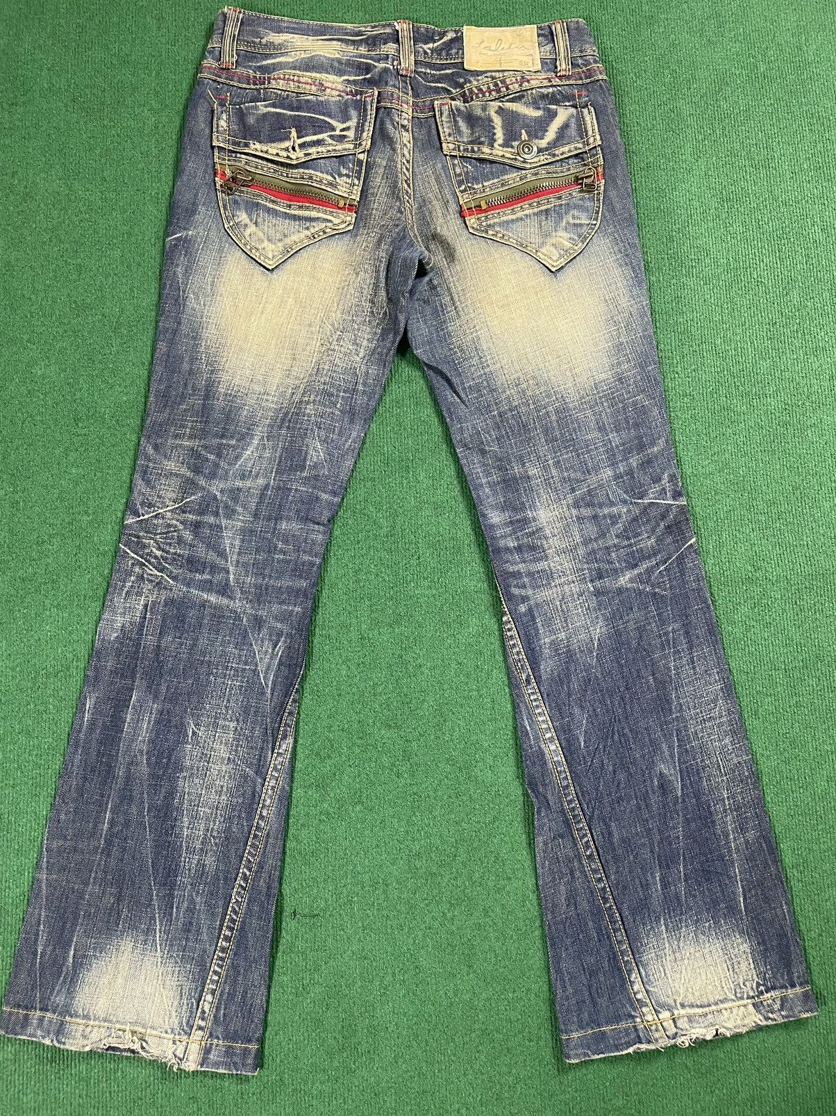 Japanese Brand Japanese Lolita Distressed Flair Cut Jeans Size US 34 / EU 50 - 5 Thumbnail